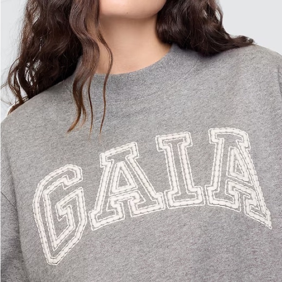 Gap x Cult Gaia Cropped Logo Sweatshirt - Picture 3 of 5